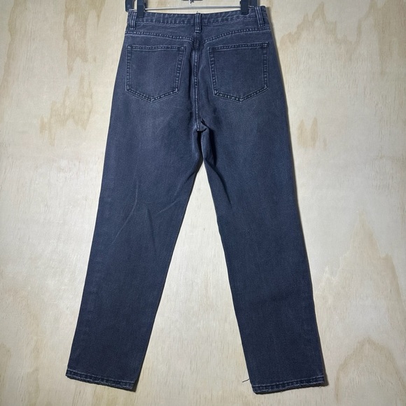 Nasty Gal Collection Black Wash Distressed Jeans Size 38 - Picture 7 of 11